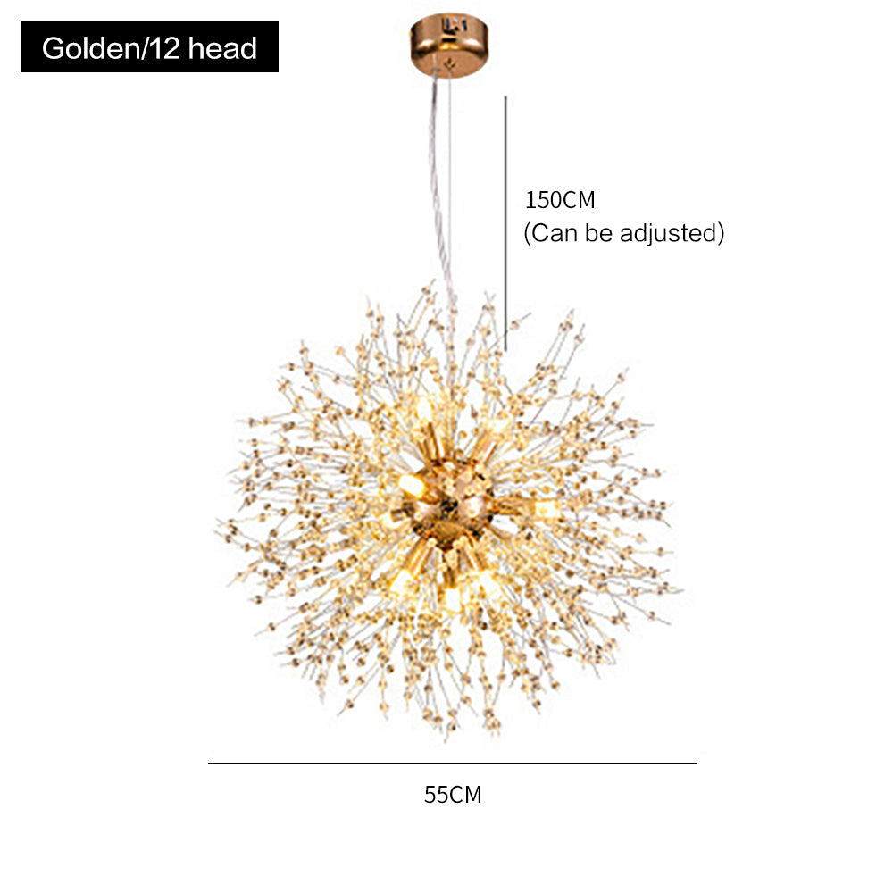 Crystal Dandelion Firework Chandelier
