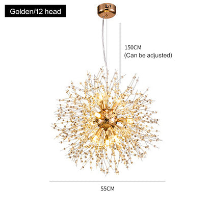 Crystal Dandelion Firework Chandelier