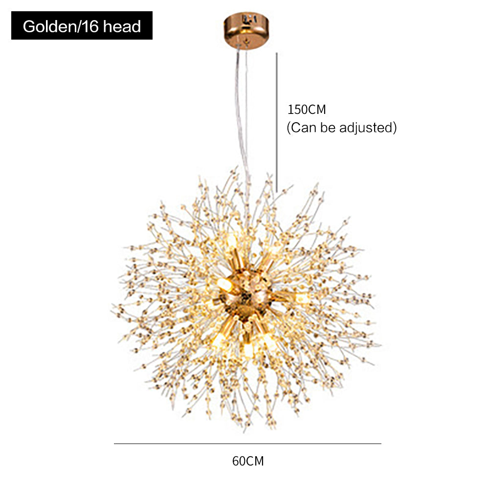 Crystal Dandelion Firework Chandelier