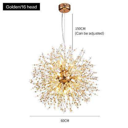 Crystal Dandelion Firework Chandelier