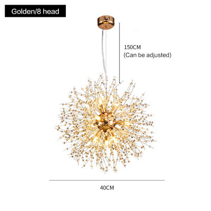 Crystal Dandelion Firework Chandelier