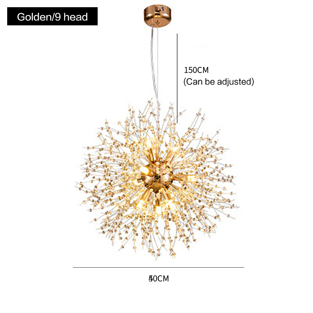 Crystal Dandelion Firework Chandelier