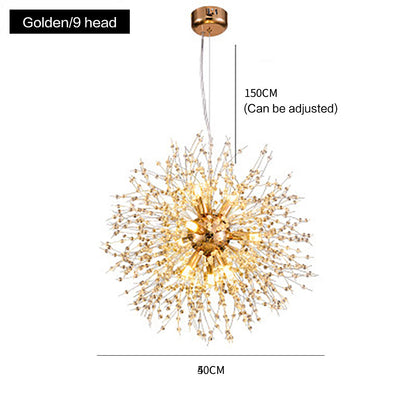 Crystal Dandelion Firework Chandelier