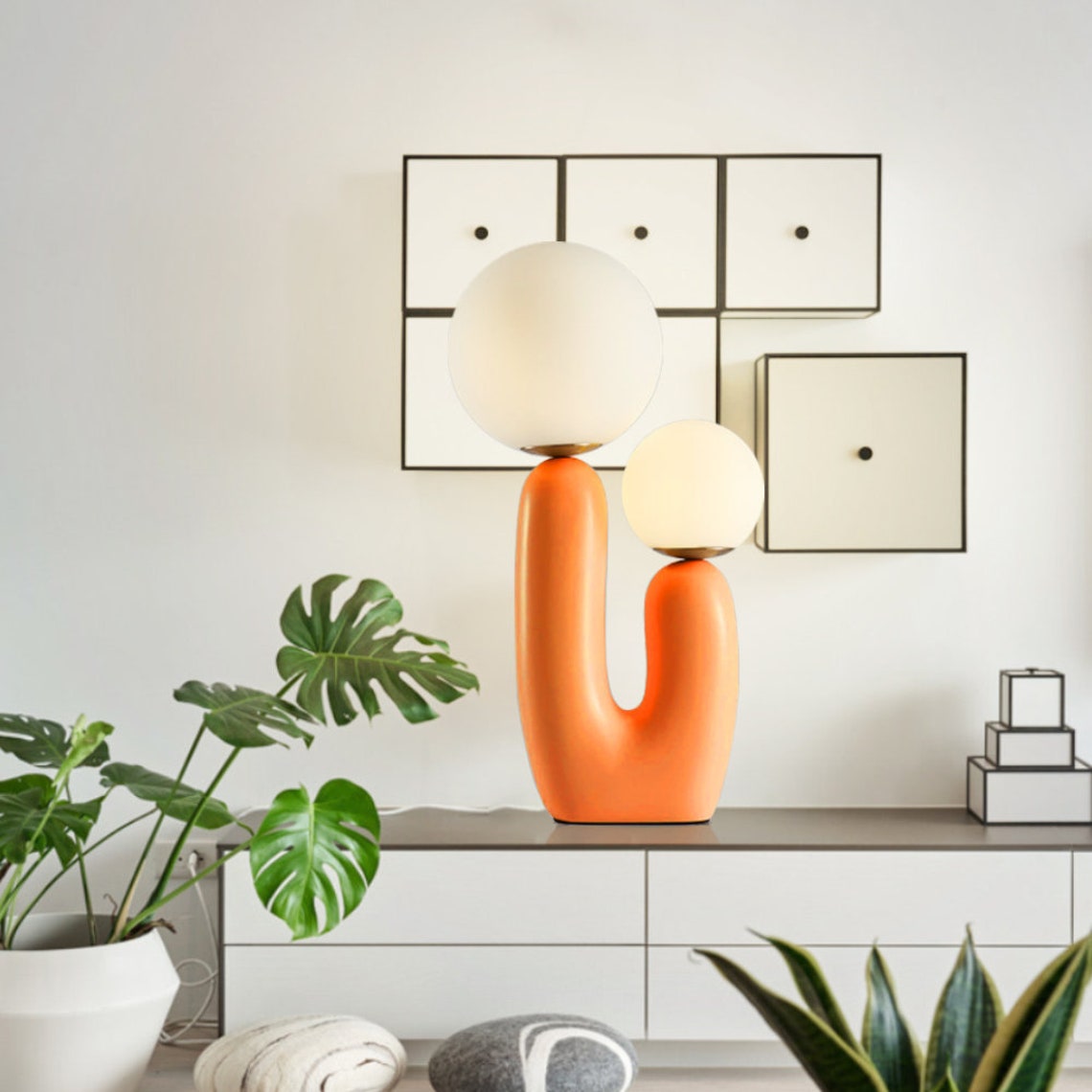 Modern Slim Column Bedside Lamp