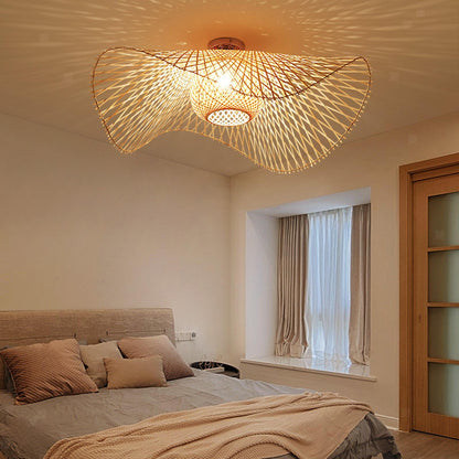 Bamboo Wicker Shade, Pendant or Ceiling