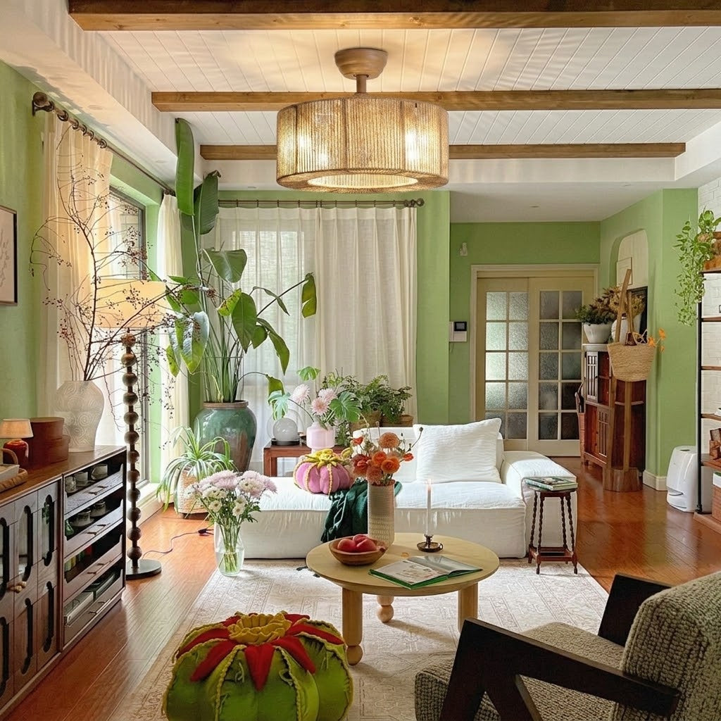 Wabi-Sabi Rope Ceiling Fan Light